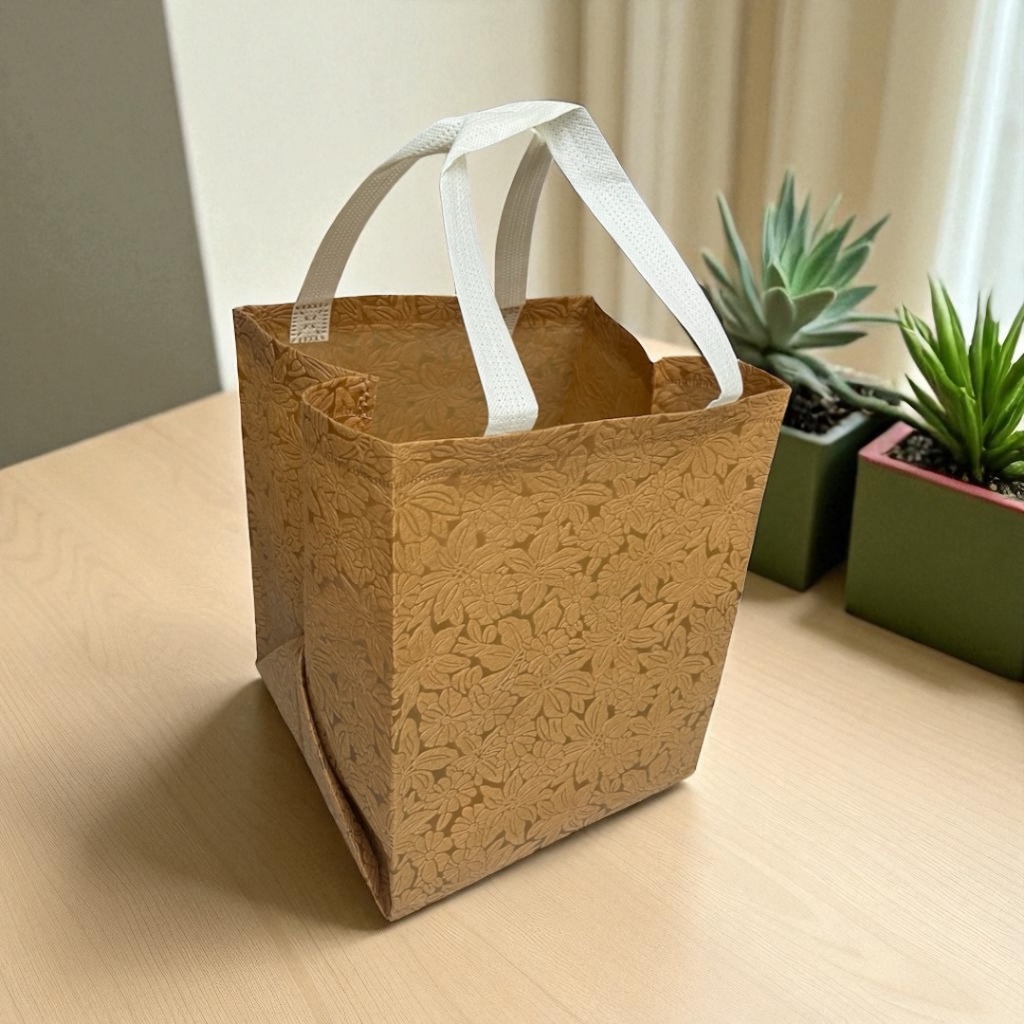 

(Isi 12 Pcs) Tas Hajatan Full Embos Uk 22x22 cm / Untuk Box Nasi uk 20x20 (R10K)