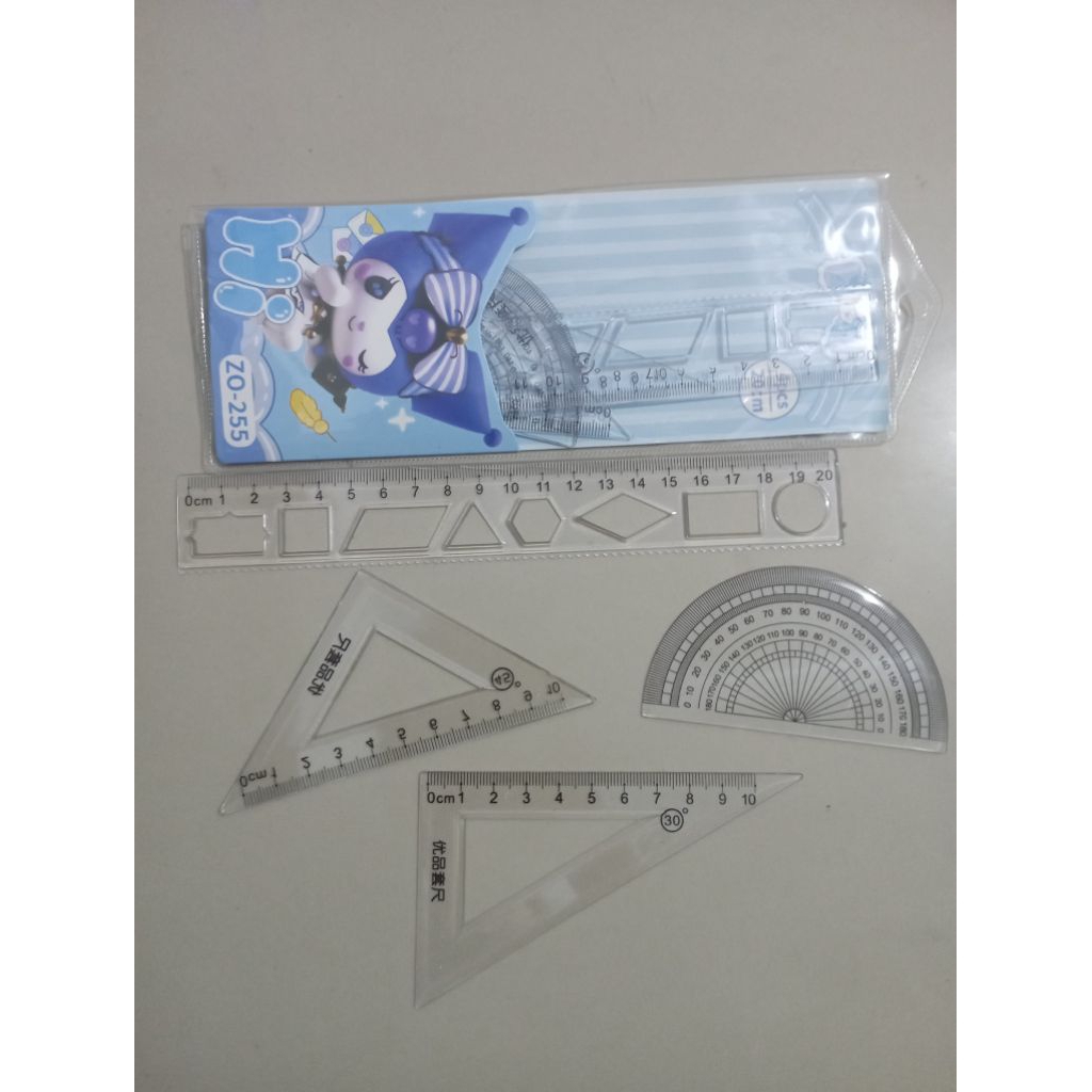 

penggaris 1 set penggaris 1 set isi 4