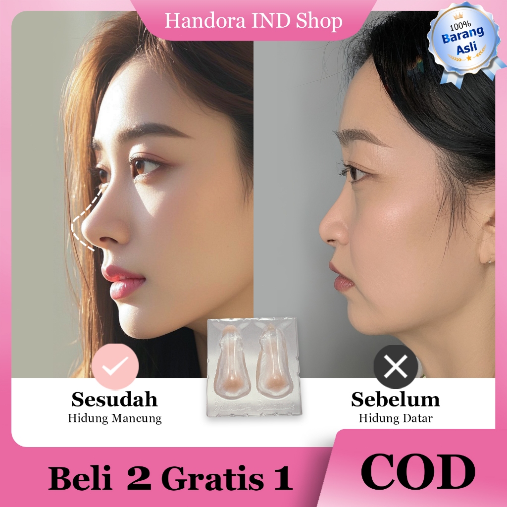 Cosplay Alat Pemancung Hidung Palsu Silikon Tempel Nose Up 3D Anime SFX Makeup Hidung Mancung R