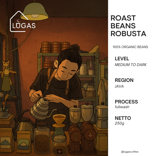 

KOPI ROBUSTA ROAST BEANS 250g (A3)