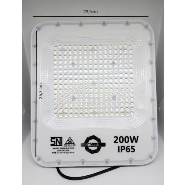 Lampu Flood Light LED WANDI 200w  Sorot  - 200 watt LED AC220V SNI
