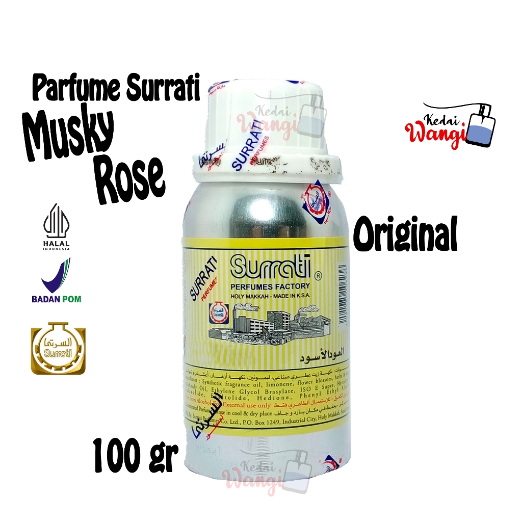 Parfum Surrati MUSKY ROSE / RAUDHAH 100 Gr l Surrati Parfumes l Bibit Minyak Wangi