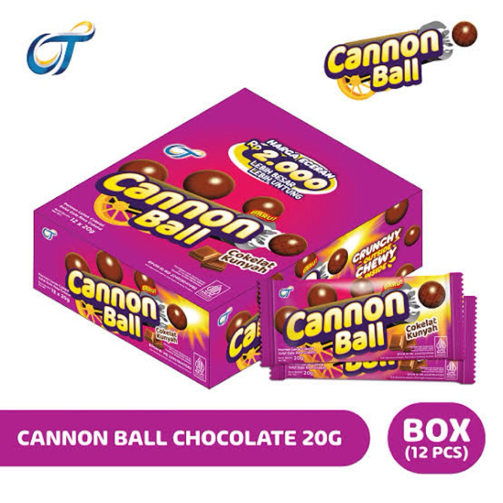 

cannon ball box isi 12pcs