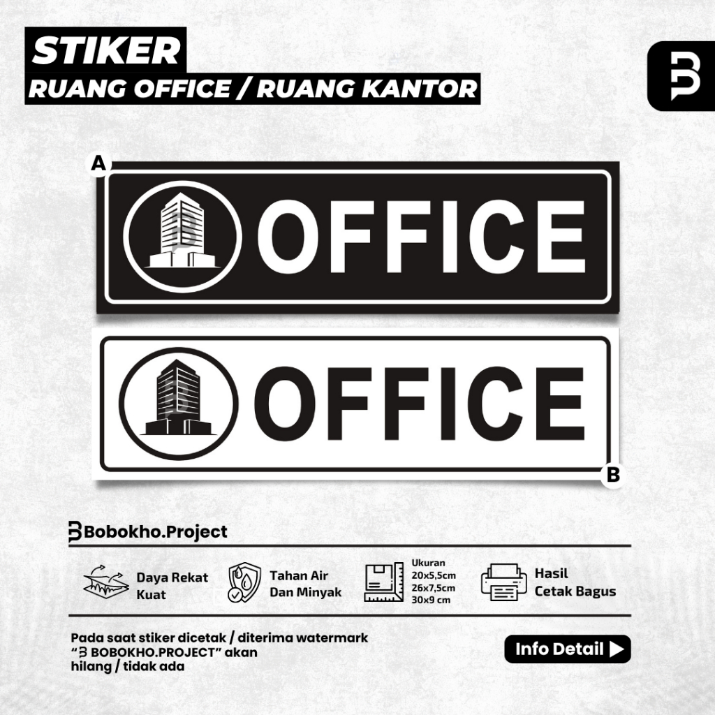 

Stiker Office / Sign sticker office / Stiker ruang kantor / Stiker kantor / Stiker kantoran
