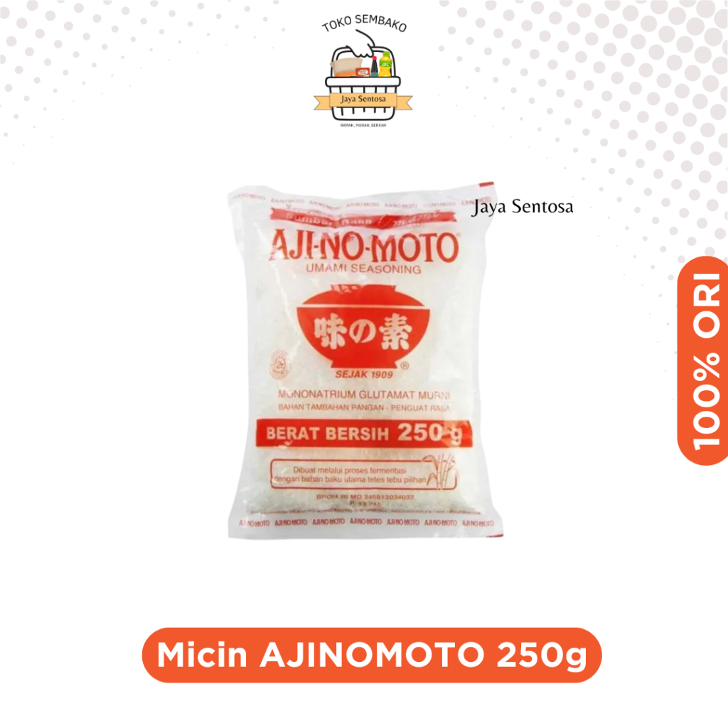 

Micin Ajinomoto Penyedap Rasa MSG Ecer 250 Gr 1Pcs