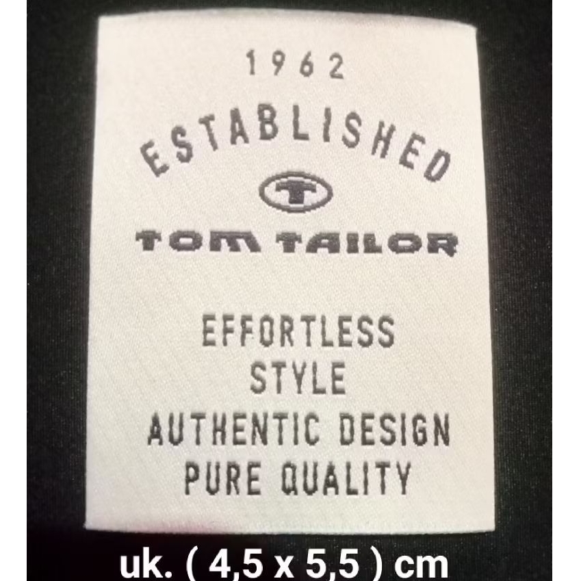 

label merek label (main) tag tom tailor
