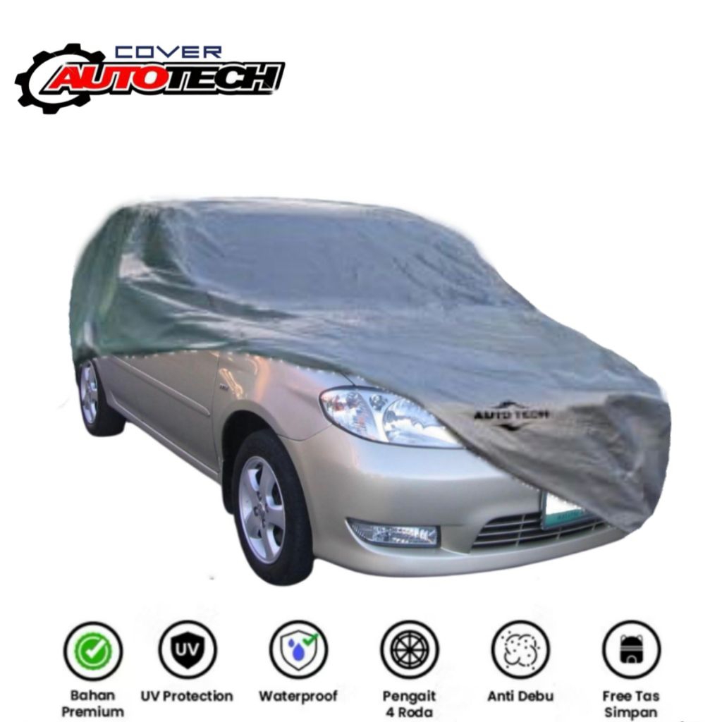 NEW BAHAN PLASTIK PE WARNA ABU sarung mobil Vios 2003 sampai 2006