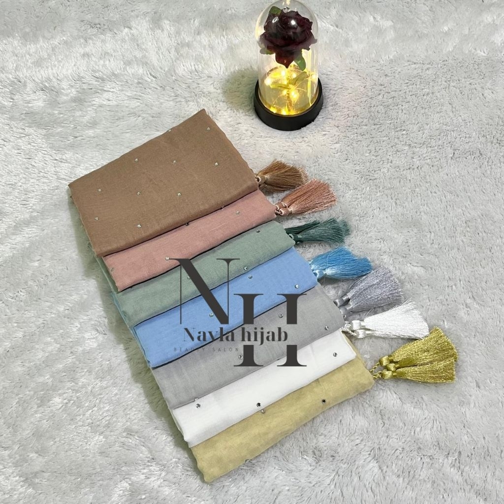 Paris Tasel Swarovski || Hijab Paris Swarovski Premium