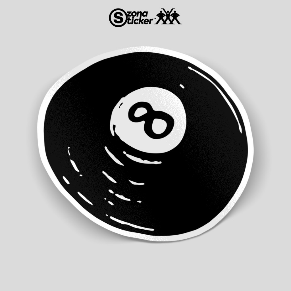 Sticker 8 Ball Billiard | sticker aesthetic | sticker lucu | sticker pack | sticker anti air | stick