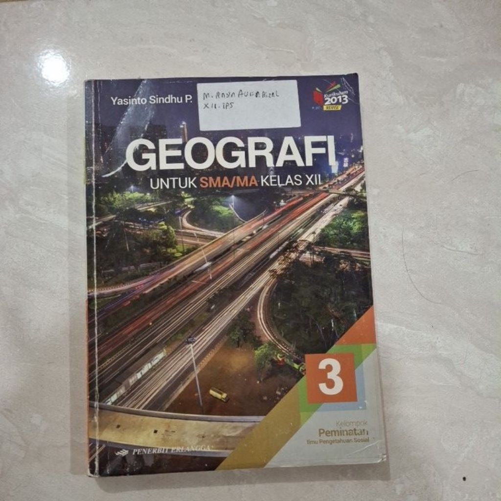 Buku Geografi Kelas 12 Erlangga Kurikulum 2013