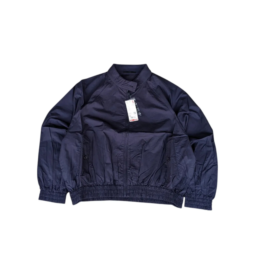 UNIQLO - Jaket Harrington Jaket Bomber Unisex Pria Wanita Navy Size XL