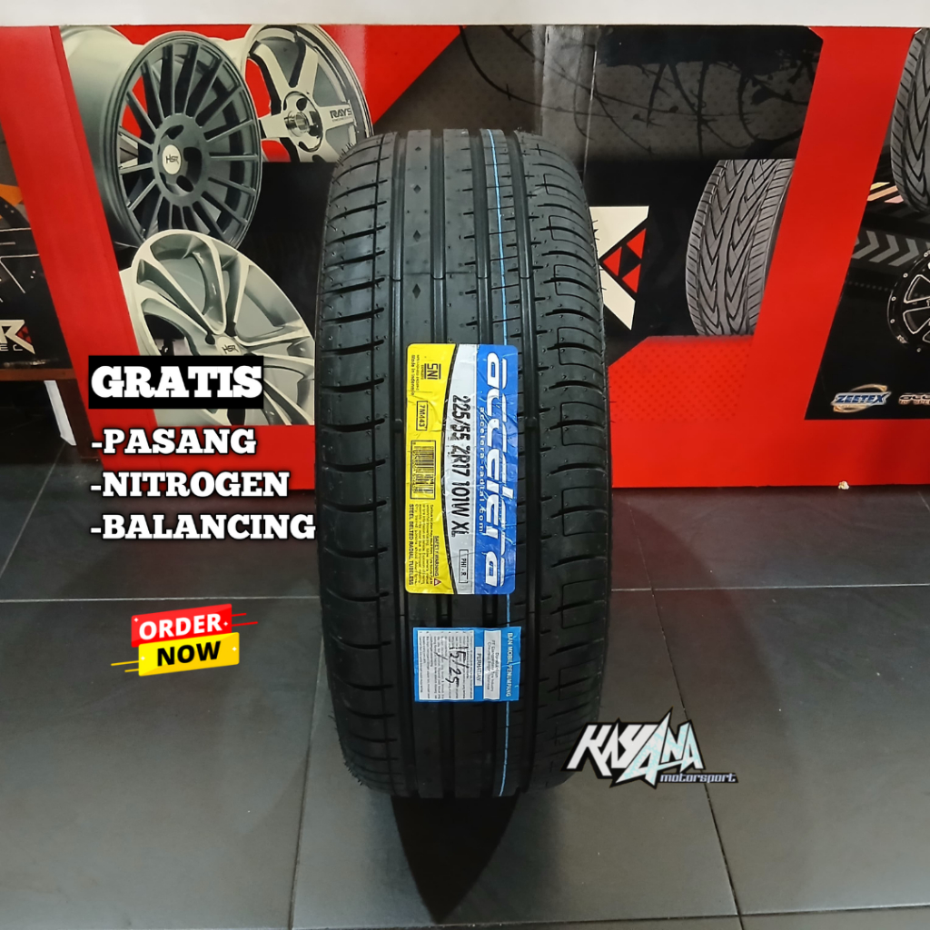 Ban Mobil Ring 17 Accelera PHI R 225 55 R17 Ban Radial Tubeles 225/55 R17
