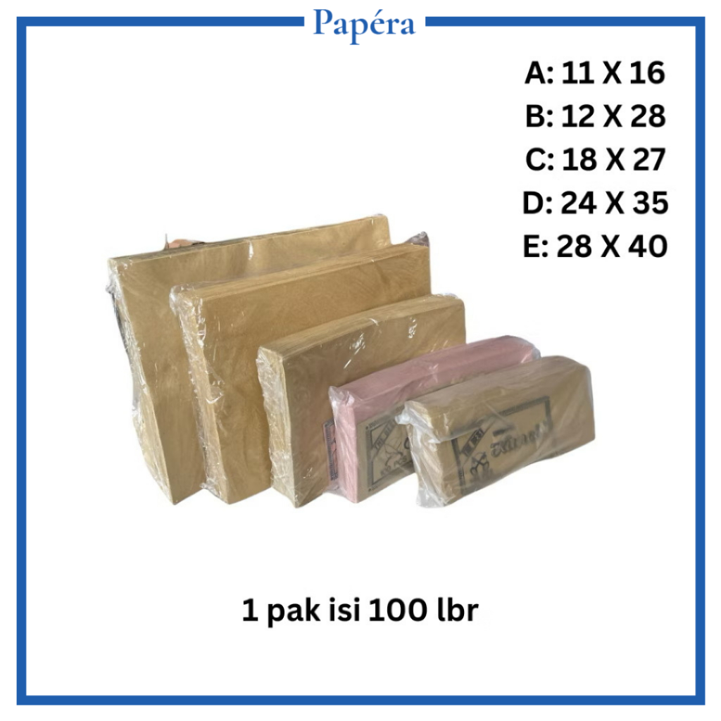 

Amplop Casing Envelope Coklat Berbagai Ukuran