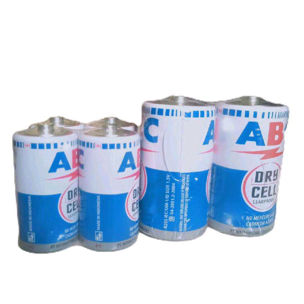 [2 PCS] Baterai ABC R20/R14 /Baterai Senter,Radio