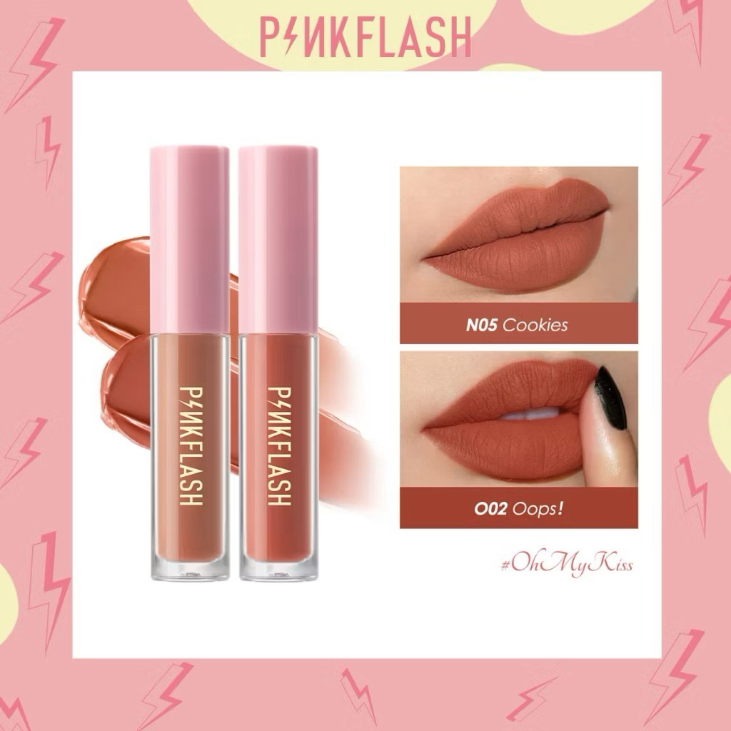 PINKFLASH MATTE LIPSTIK sudah ber BPOM halal MUI