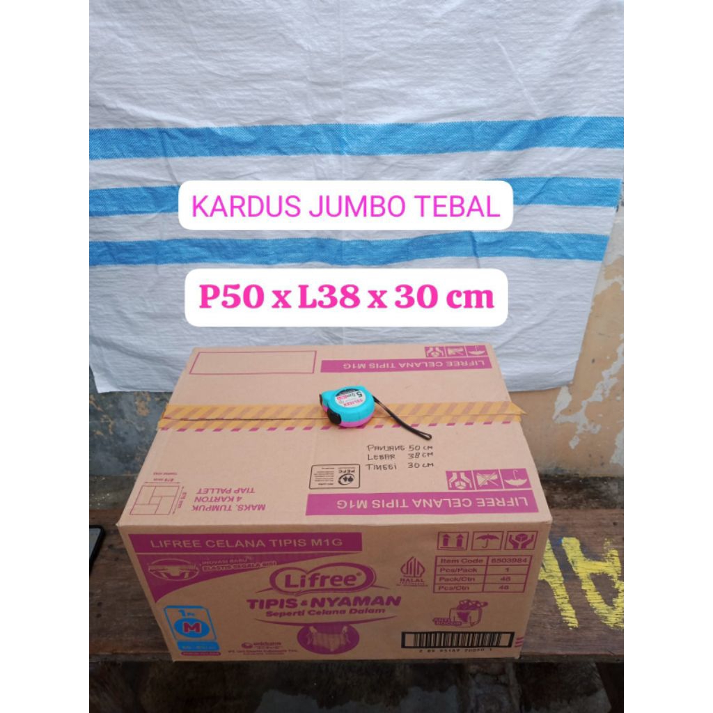 

Kardus bekas lifeee cocok untuk pindahan ukuran 51x38x28