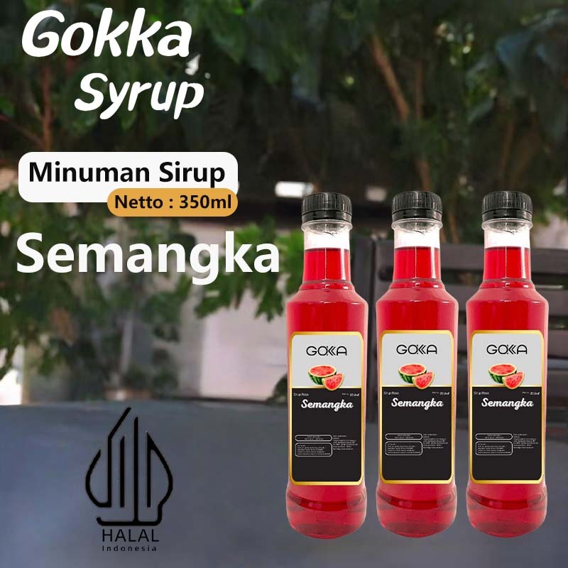

GOKKA Syrup Minuman Sirup / Sirup Semangka / 350ml Sirup Semangka