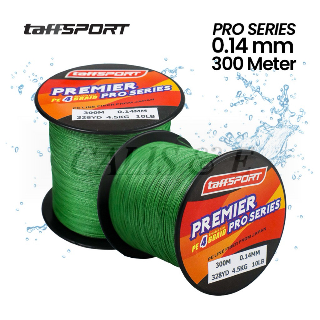 Senar Benang Tali Pancing PE Premium TaffSPORT Premier Pro Series Braided 300M - EC25131