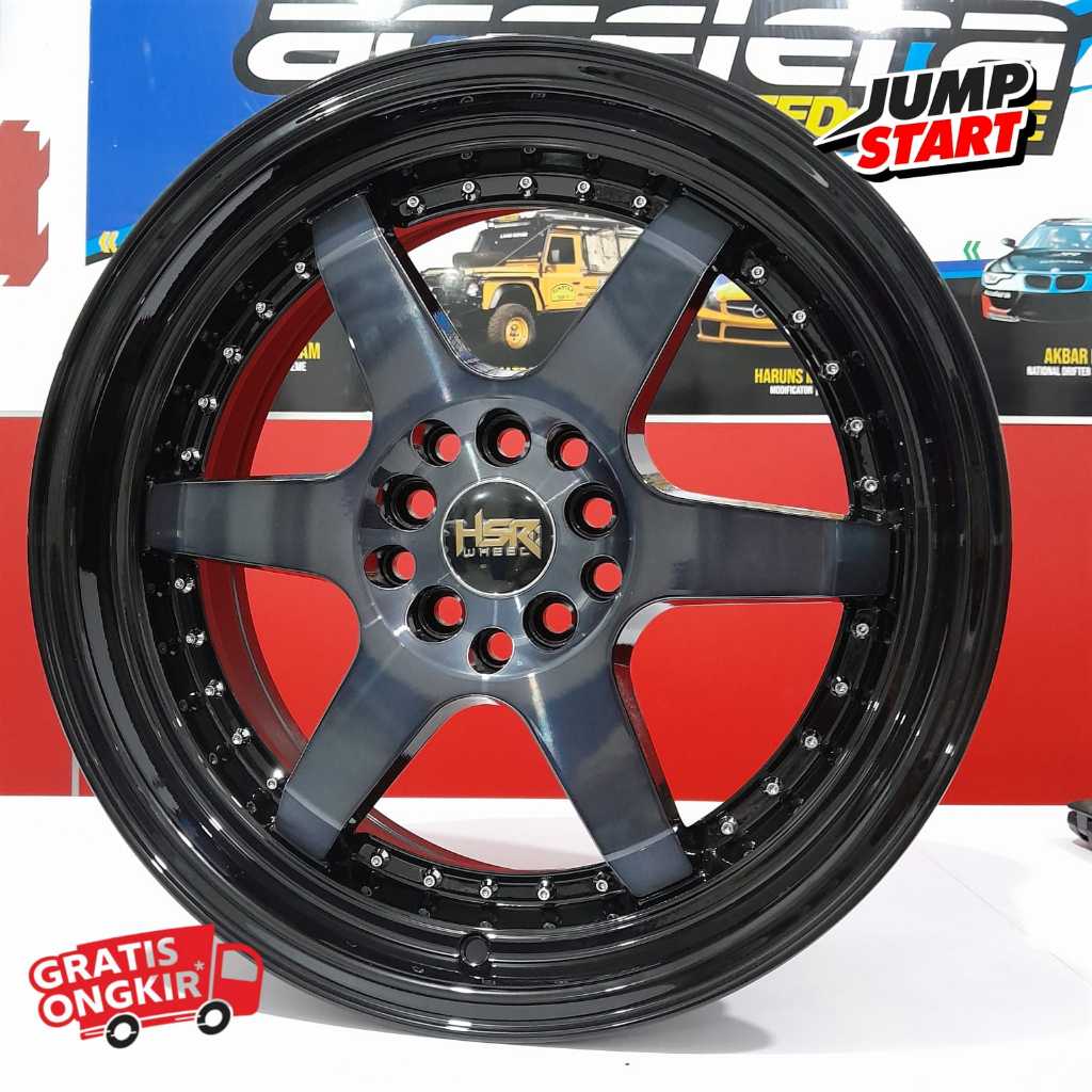 Velg celong r17 all new avanza xenia xpander terios rush hsr wheel borgo pcd baut 5x100-114,3 grey