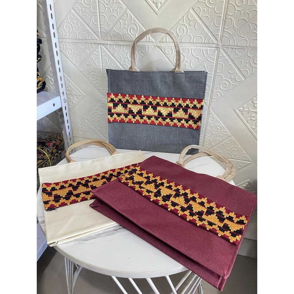 totebag tas hampers goodiebag tapis lampung sulam asli