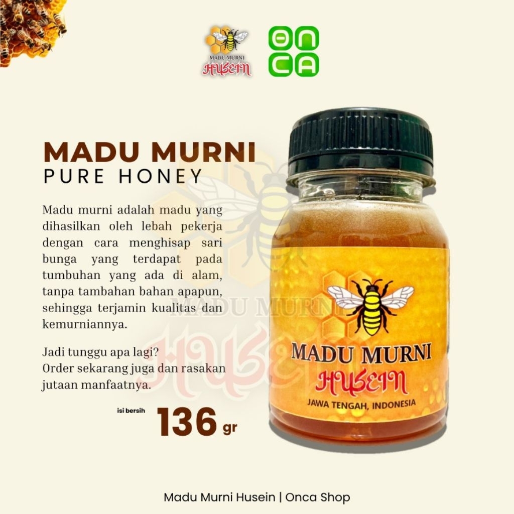 

Madu Murni 100% baik untuk kesehatan 136gr pure honey untuk