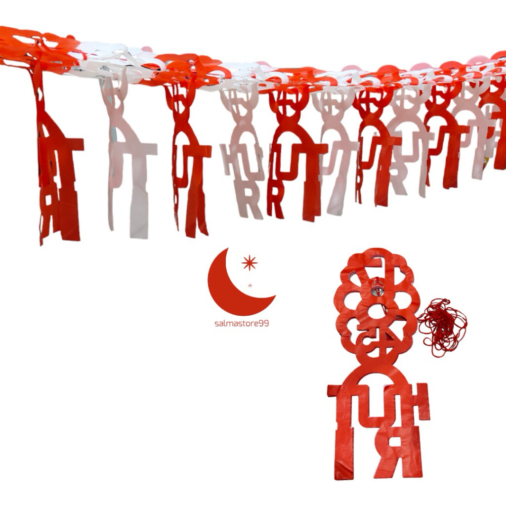 Hiasan tarik HUT RI / garlan HUT RI