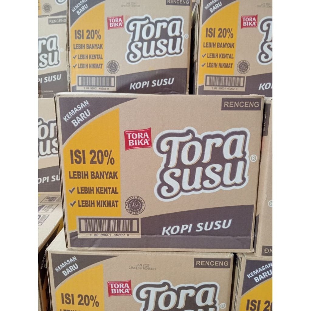 

KopiTora Bika Susu Full Cream 1 Dus / Karton isi 12 Renceng x 10 Pcs ( 120 Sachet ) 26gram HARGA PROMO + FREE BUBBLE WARP