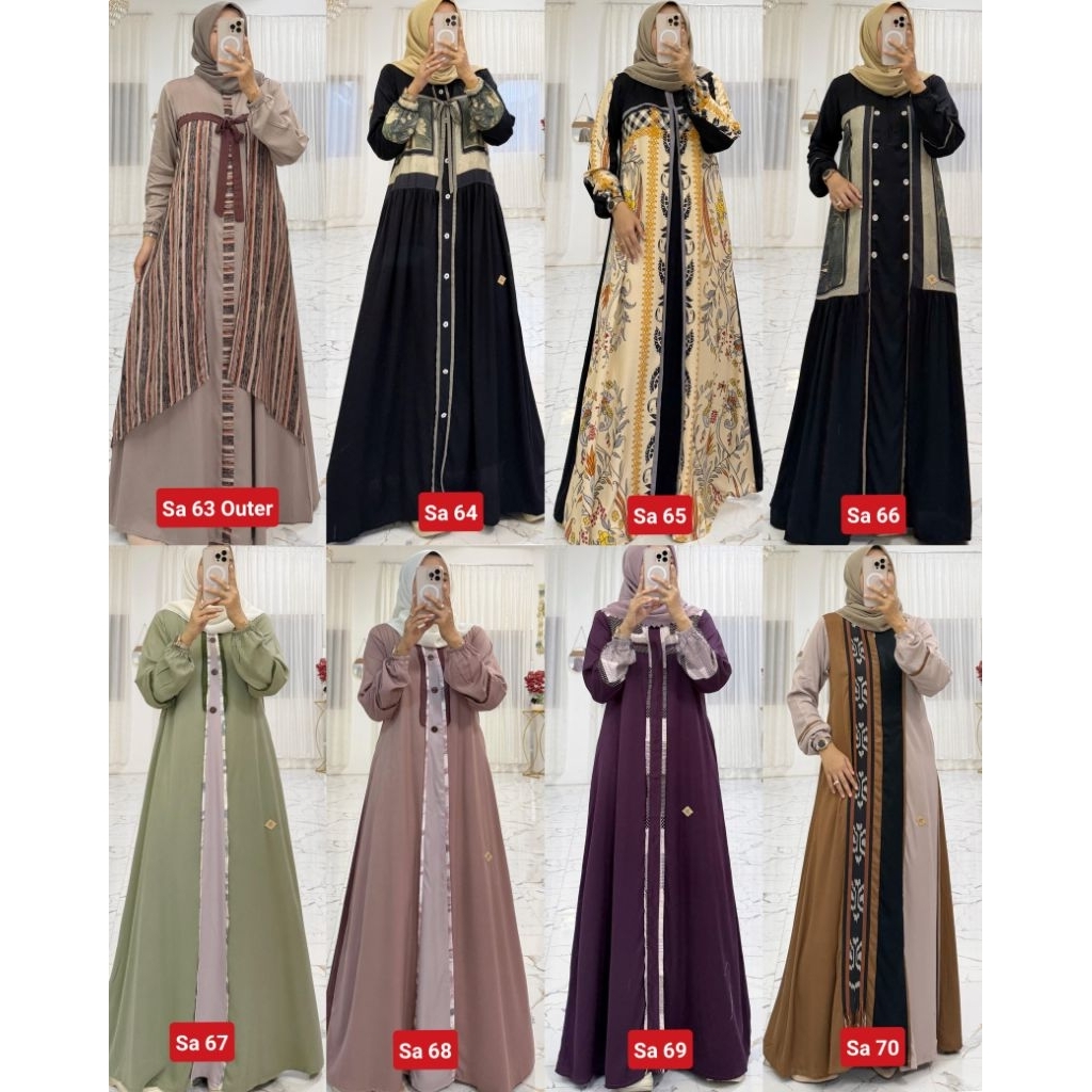 Gamis dress sophia Almas twill uniqlo