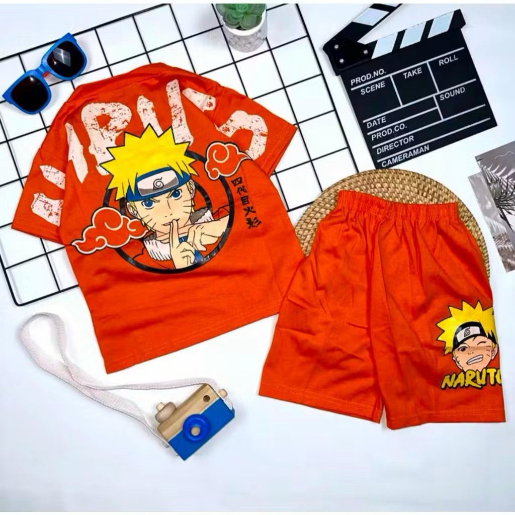 kaos anak murah gambar naruto sasuke keren distro