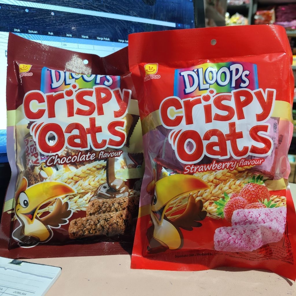 

DLoops crispy oats 1 pak isi 10 bks @9gr