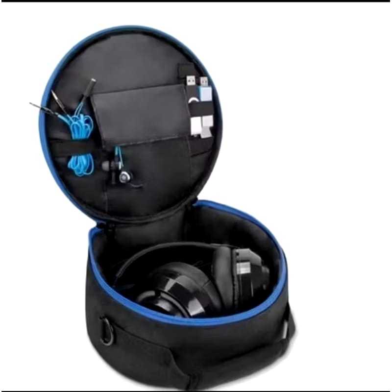 Tas Earphone Headphone DJ Propesional Tas untuk Earphone Gaming Tas Pembawa Headphone Casing Tas Pen