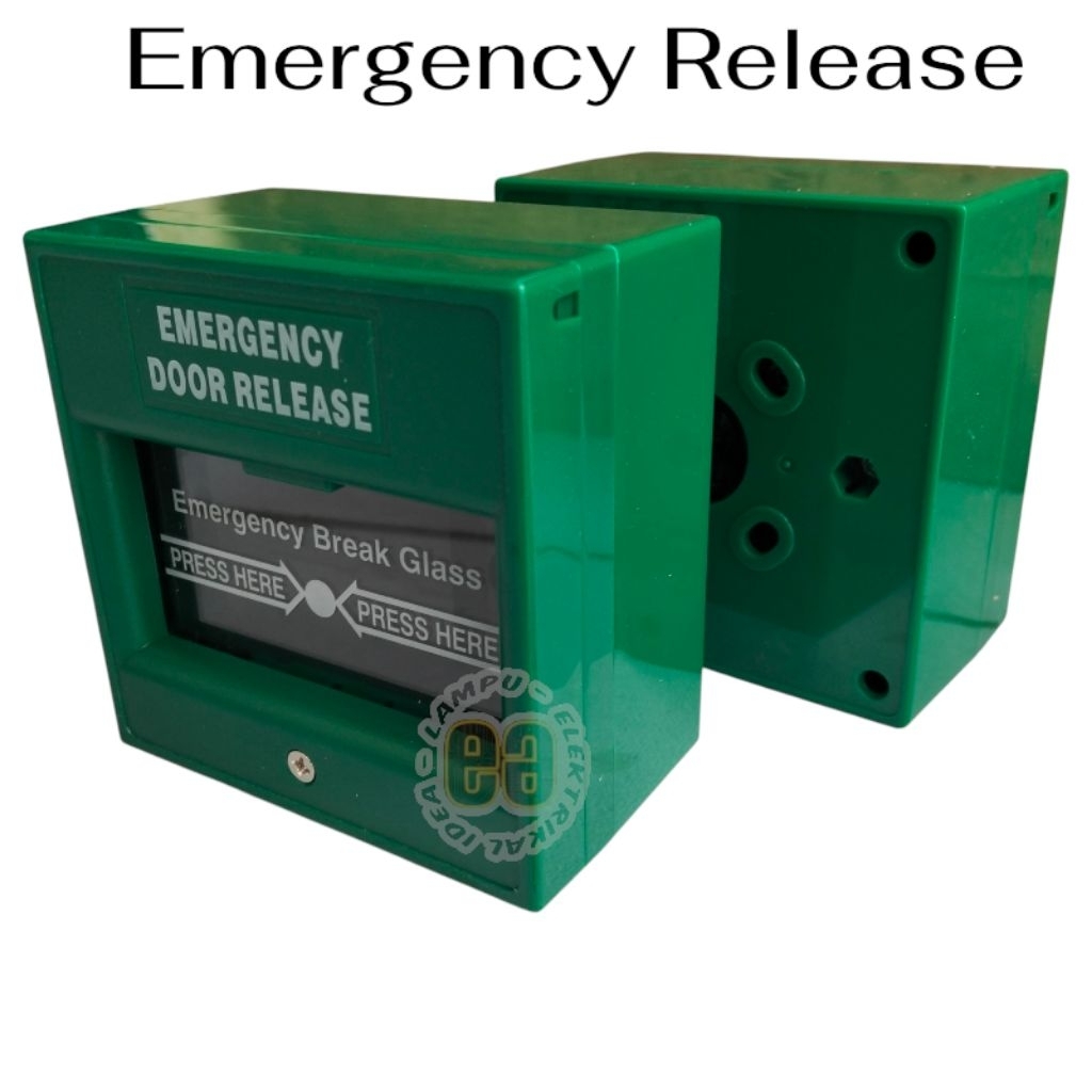 

EMERGENCY BREAKGLAS GREEN HIJAU BREAK GLASS DOOR RELEASE PINTU AKSESS BAGUS BERKWALITAS