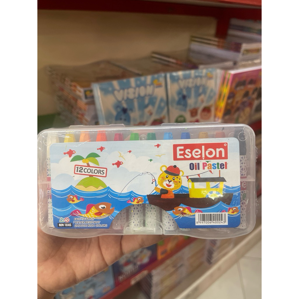 

KRAYON 12 WARNA ESELON / KRAYON / OIL PASTEL 12 WARNA