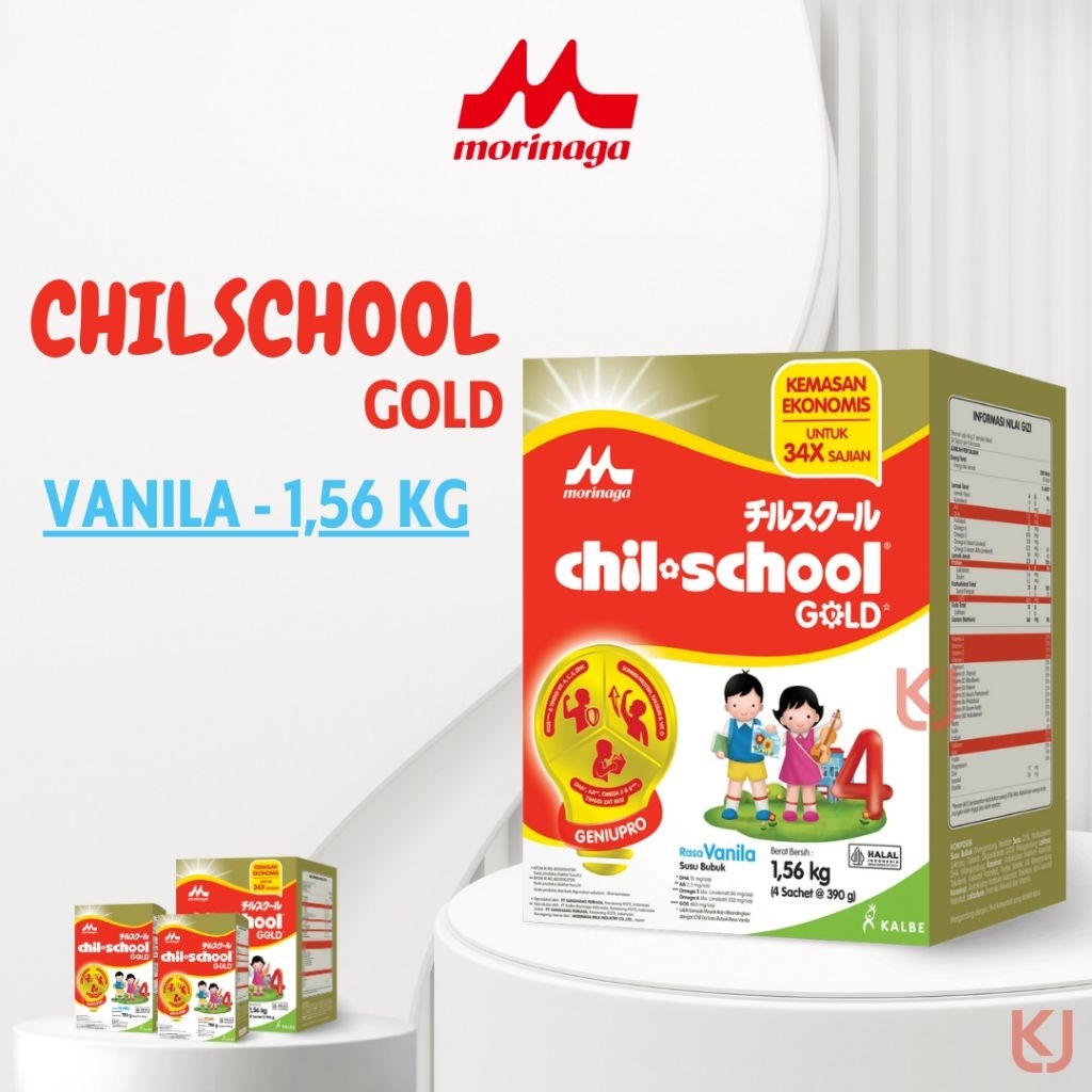 

MORINAGA CHIL SCHOOL CHILSCHOOL CHIL-SCHOOL GOLD GENIUPRO | VANILA 1,56 KG | SUSU ANAK 3-12 TAHUN