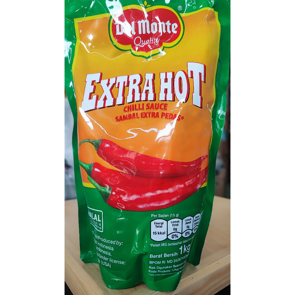 

Del Monte Extra Hot Sambal Super Pedas 1KG x 10 1DUS