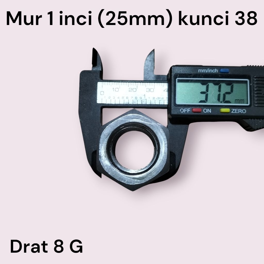 Mur 1 inci (kunci 38) M25