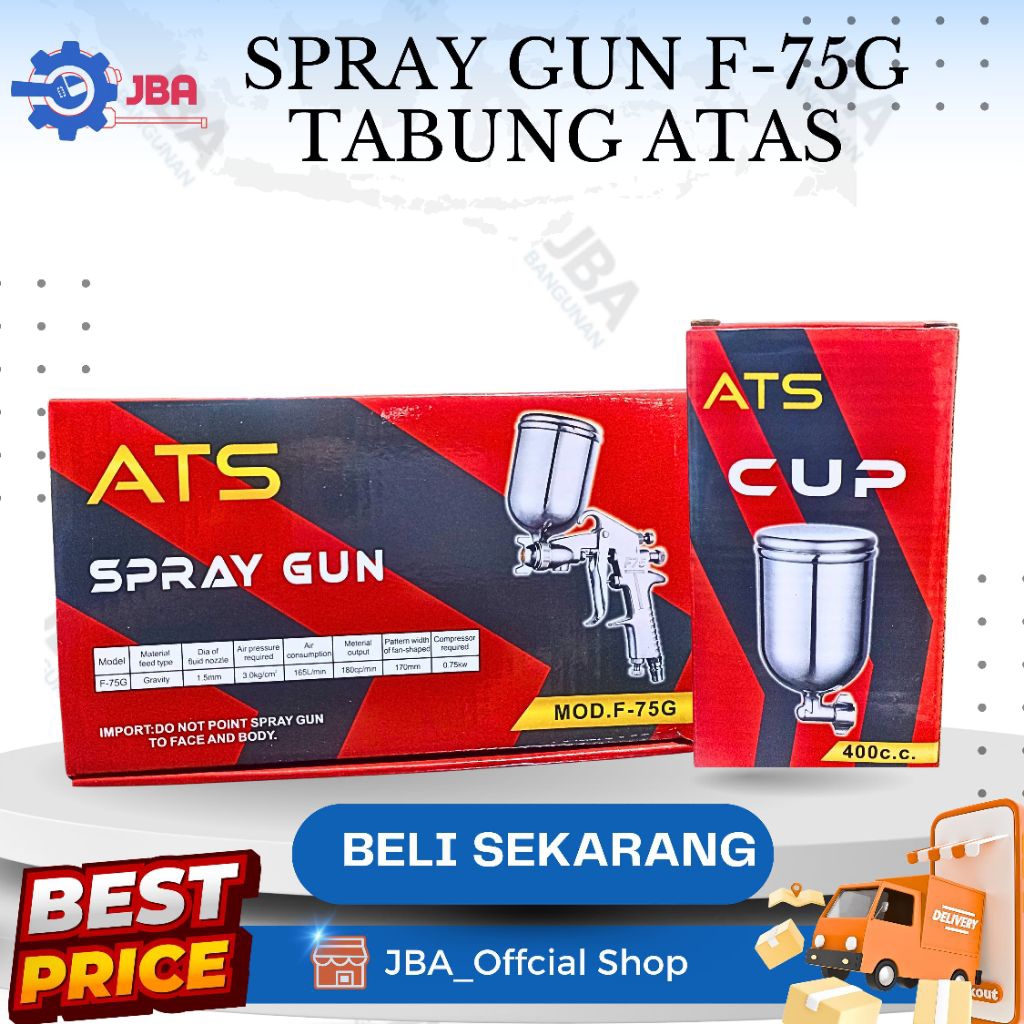 Spray Gun Tabung Cat set ATS / Semprotan cat / spray gun tembok