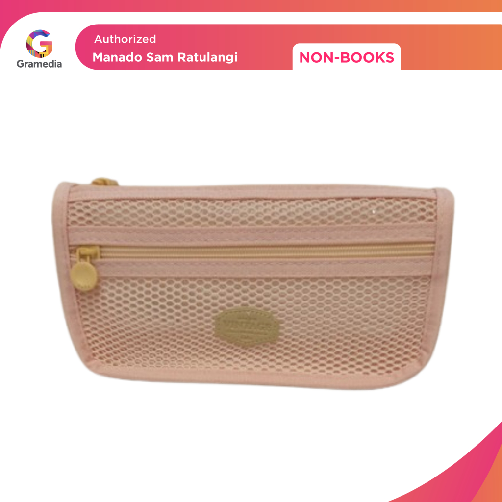 

Gramedia Manado-Kako Pencase Large Double Pocket Net