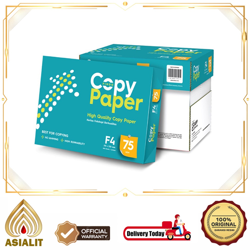 

Kertas HVS Copy Paper Blue F4 75 Gram Gsm Rim Box