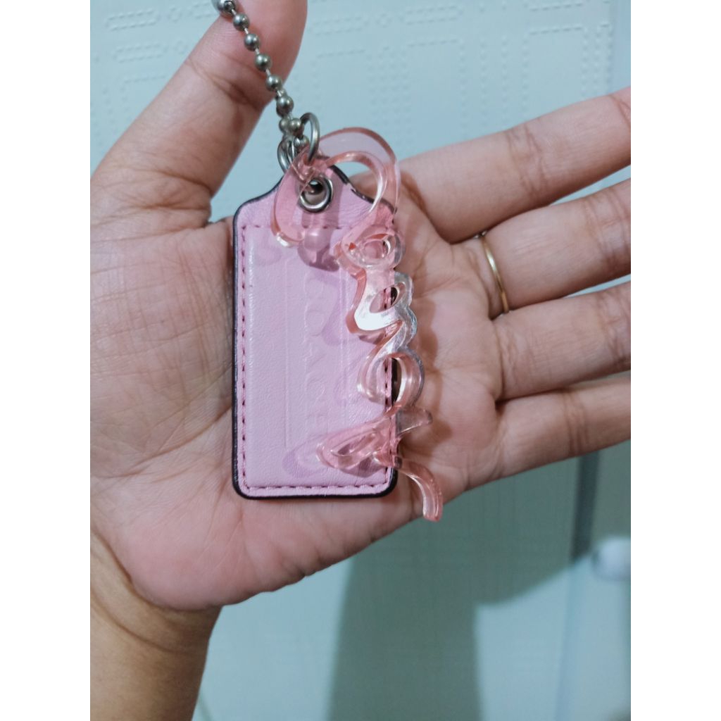 Bag charm coach authentic original gantungan aksesoris