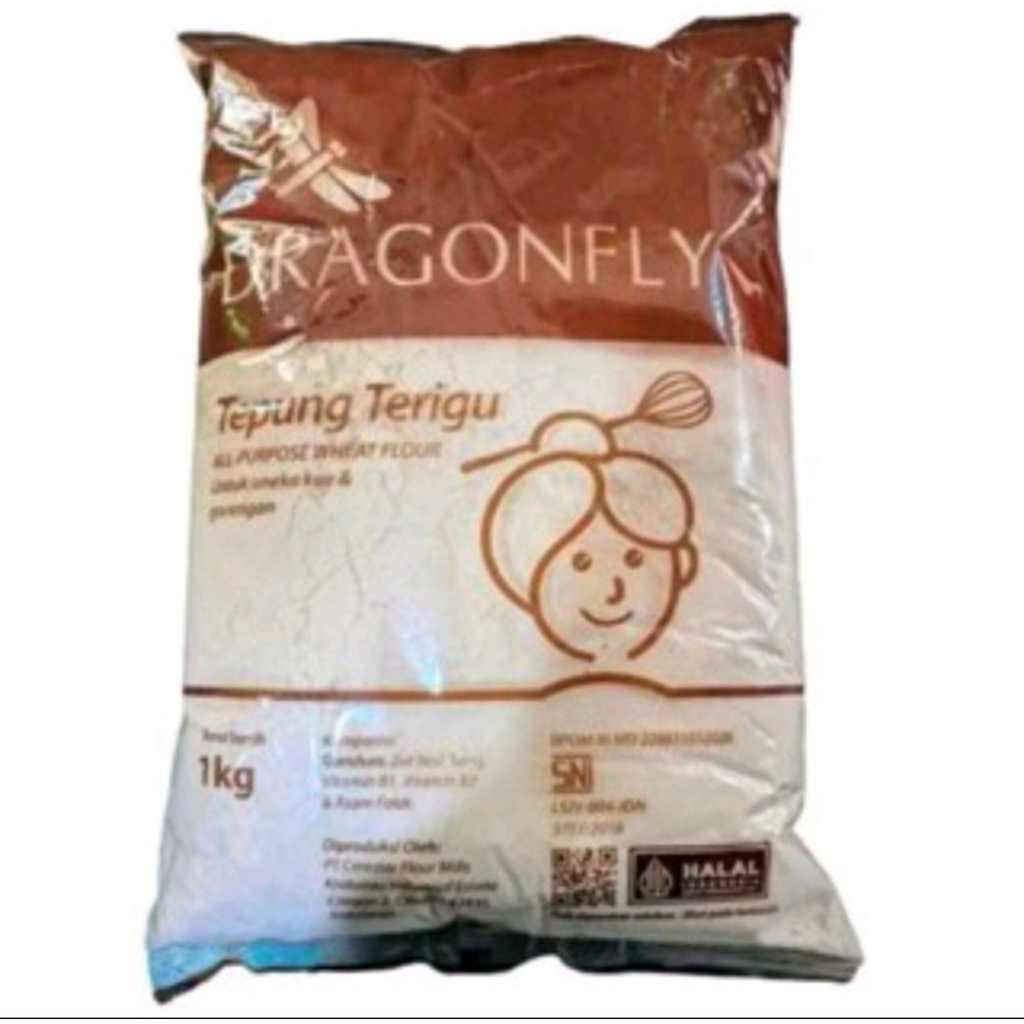 

Tepung Terigu DragonFly Kemasan 1 Kg