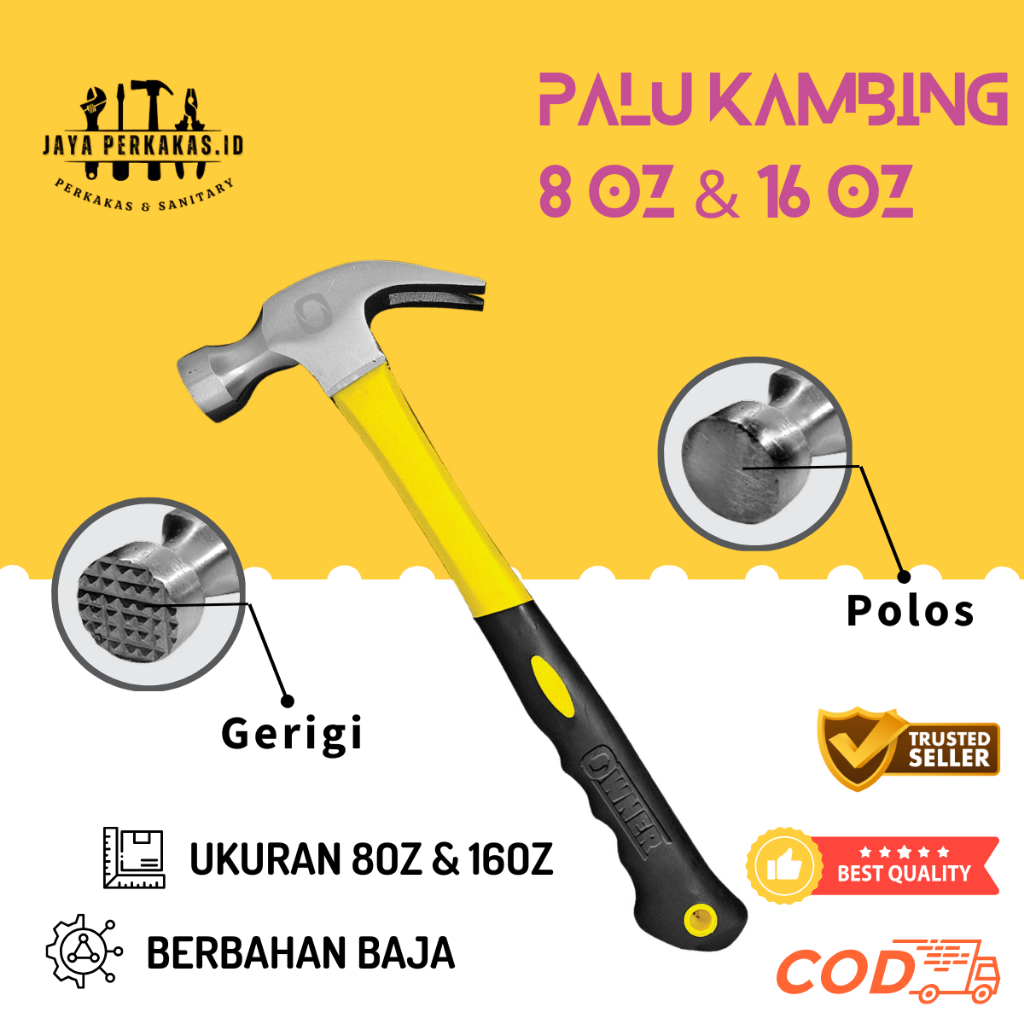 PALU KAMBING BAJA PALU KAMBING GAGANG FIBER  OWNER 8, 16 OZ