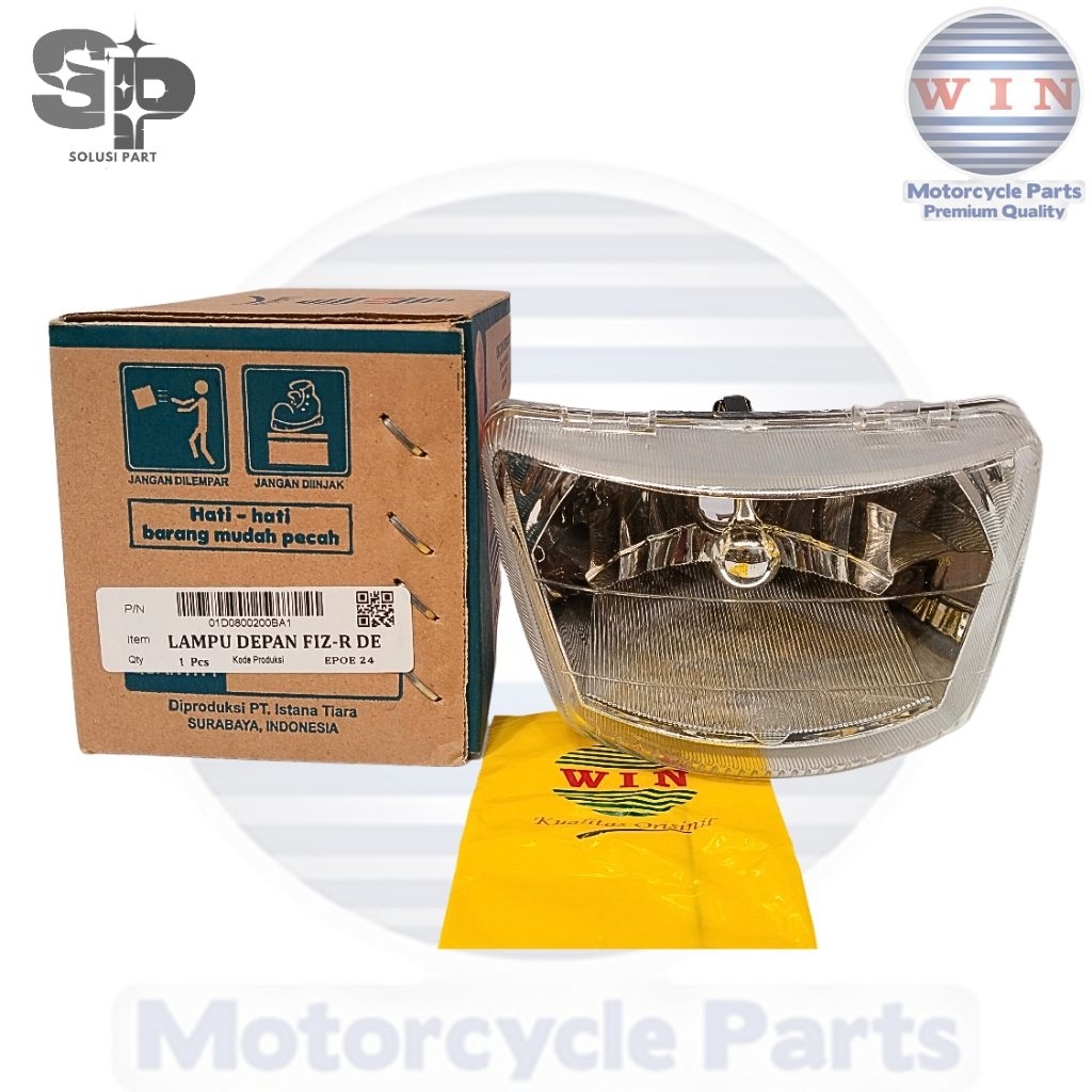 REFLEKTOR LAMPU DEPAN HEAD LAMP FIZR DE FIZR DIAMOND KULIATAS ORIGINAL - MERK WIN