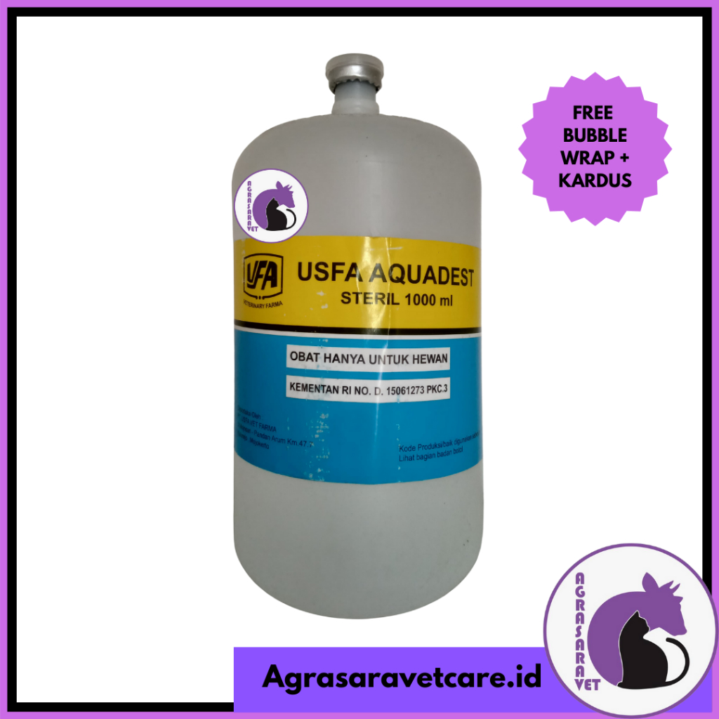Aquadest/ Aquadest Steril 1 Litter USFA