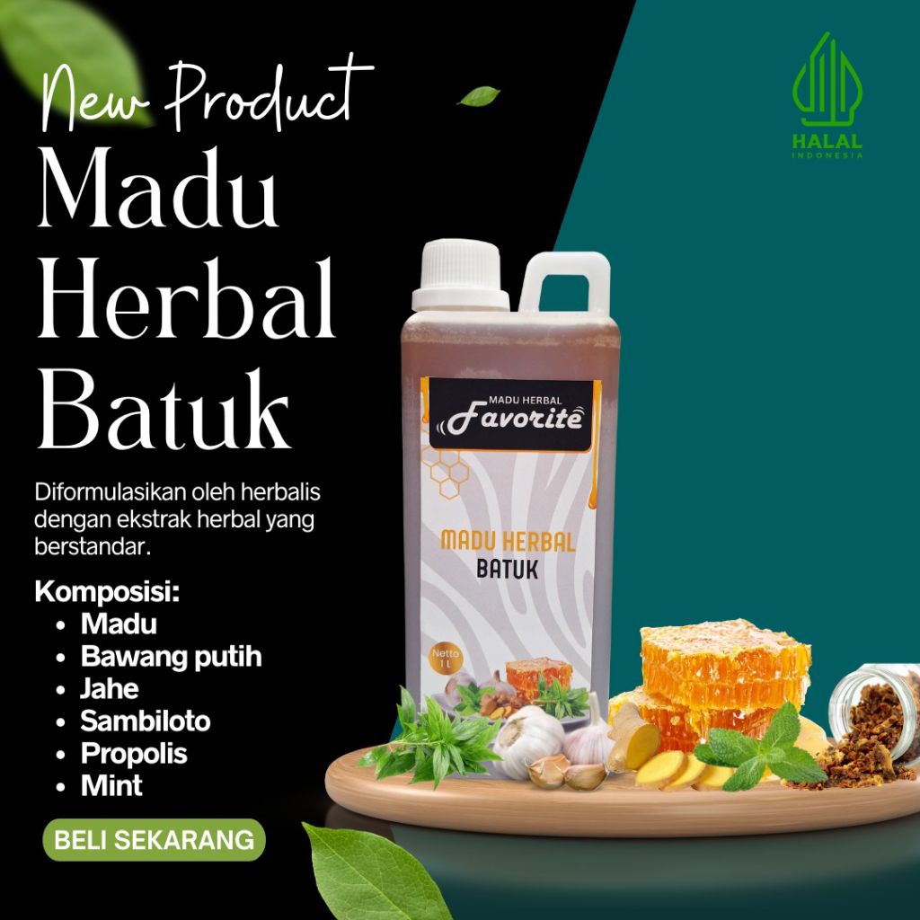 

Madu herbal batuk dan flu 1 Liter
