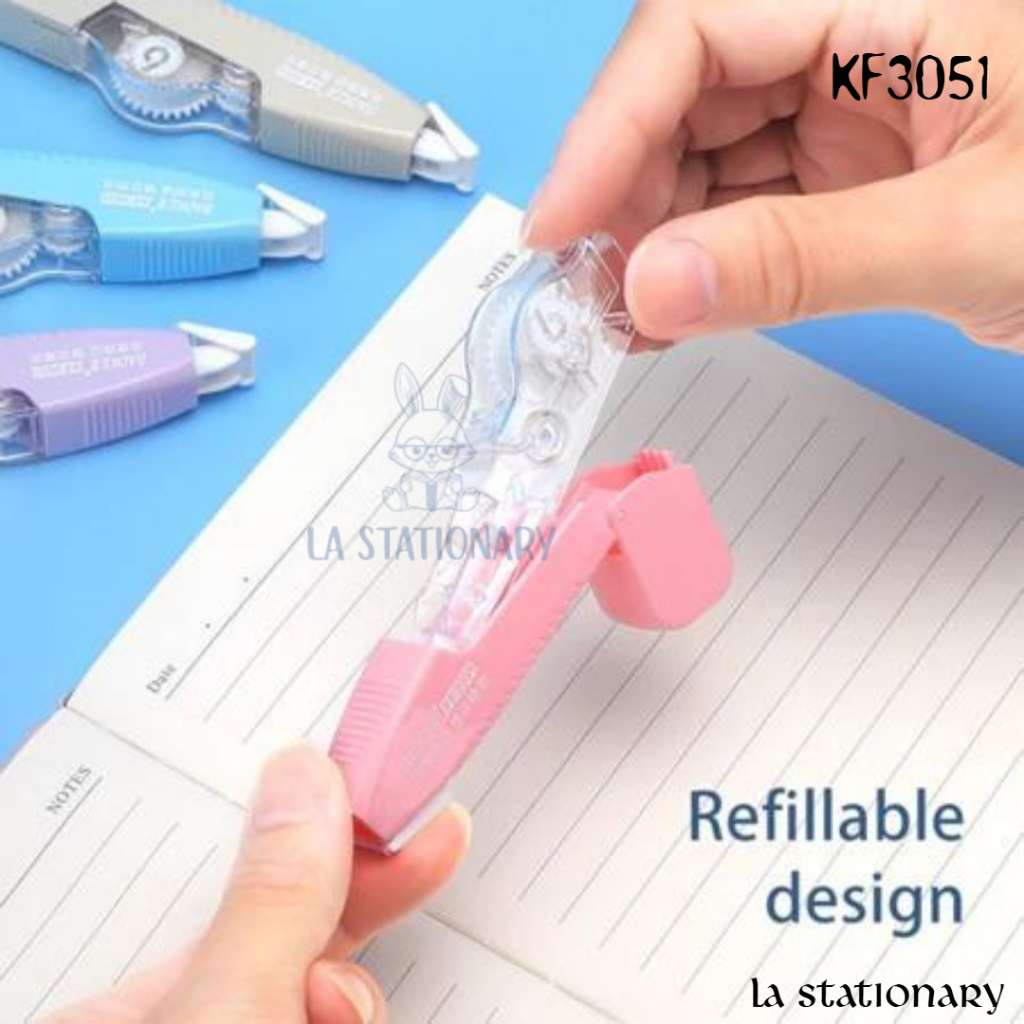 

BAOKE Refillable Correction Tape / Pita Koreksi 6 Meter Warna Pastel KF3051
