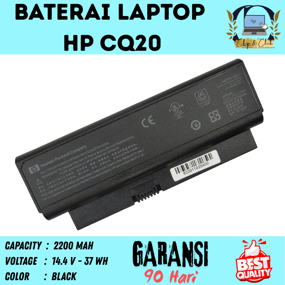 CQ20 Baterai Laptop HP Compaq 2230s CQ20-100 CQ20-200 CQ20-300 BERGARANSI