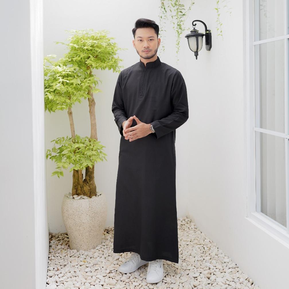 HAMASAHLABELL - Jubah Slimfit Pria Dewasa Gamis Pria Slimfit (OFFICIAL)