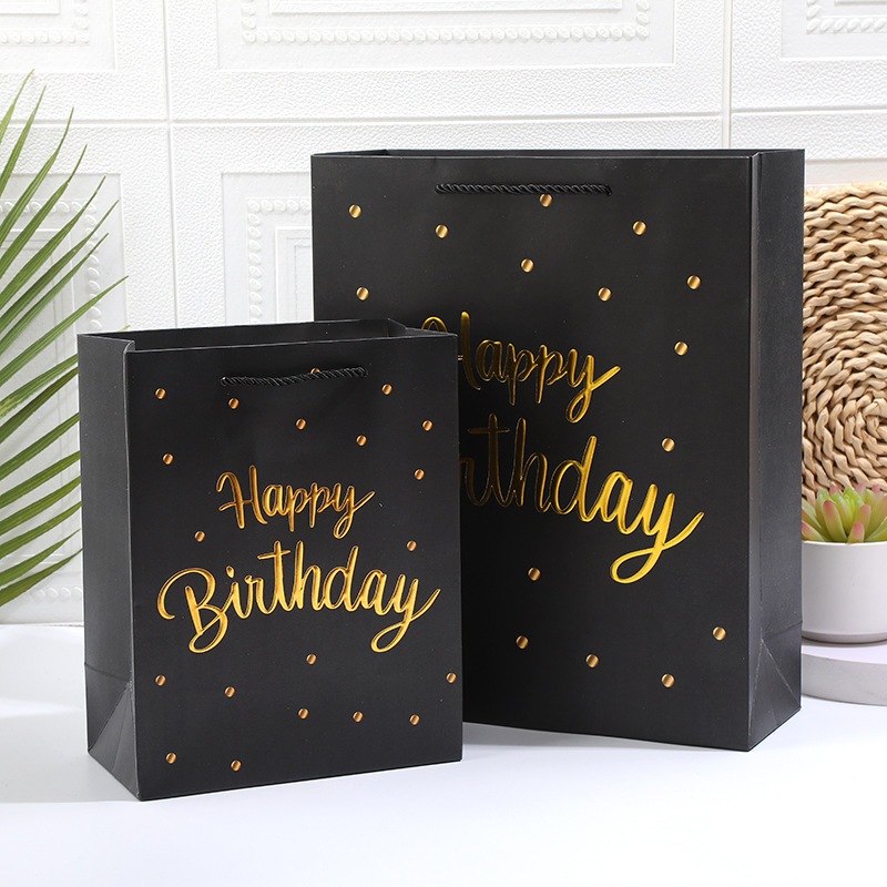 

Paper Bag Tote Bag / Gift Bag Tote Bag / High end Gift Paper Bag Paperbag Box Set Motif Happy Birthday, Souvenir Ulang Tahun | AN01A12