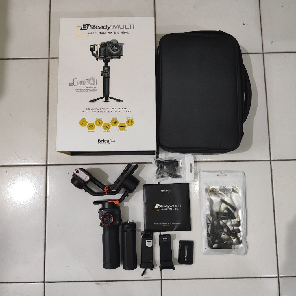 gimbal stabilizer kamera dan hp Brica b Steady multi ultimate multimate